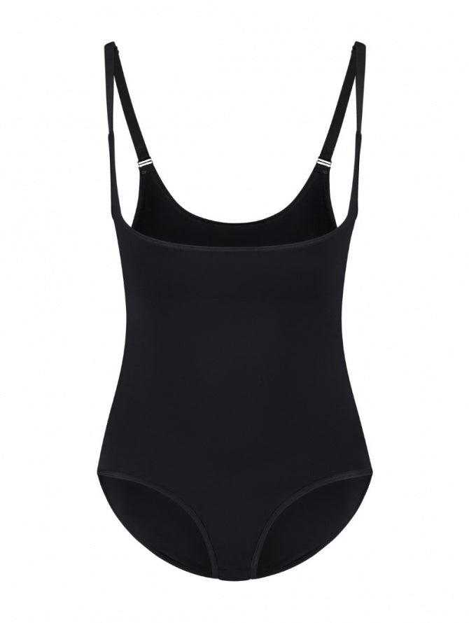 Stiprios kompresijos formuojantis bodis SOFT TOUCH OPEN BUST BLACK
