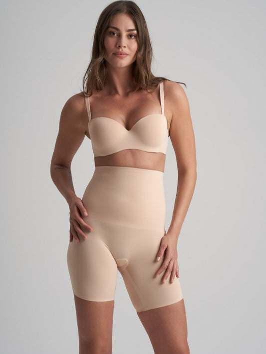 Itin stiprios kompresijos besiūliai formuojantys šortukai WAIST CONTROL NUDE