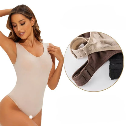 Formuojantis Plačių Petnešėlių Thong Bodis